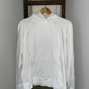 Lululemon white scuba hoodie